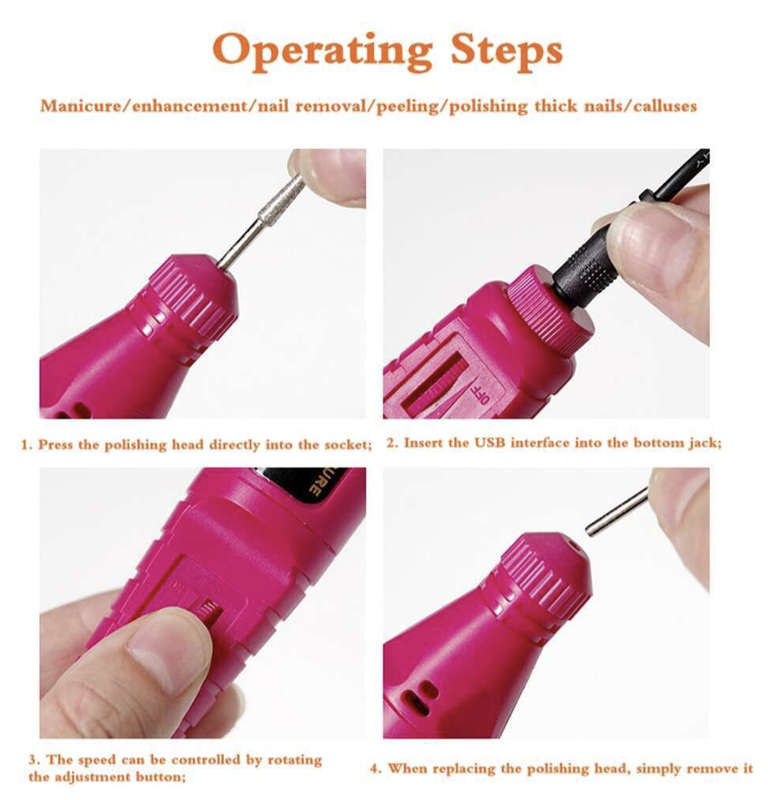 Electric Finger Nail Artistry / Filing Set