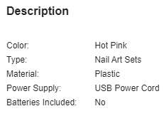 Electric Finger Nail Artistry / Filing Set