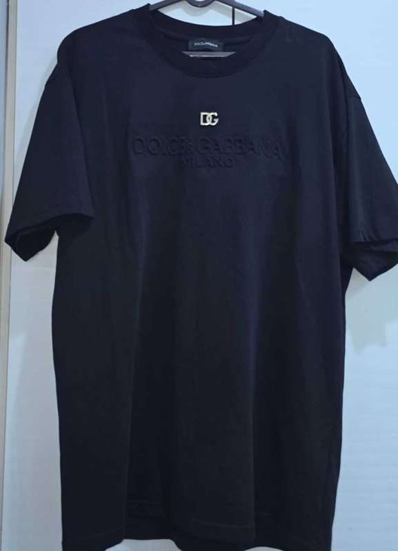 Dolce & Gabbana Black Embossed T-Shirt