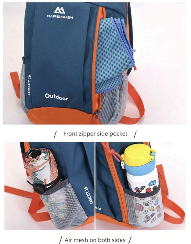 Multifunction Unisex Waterproof Backpack (Teal / Orange)