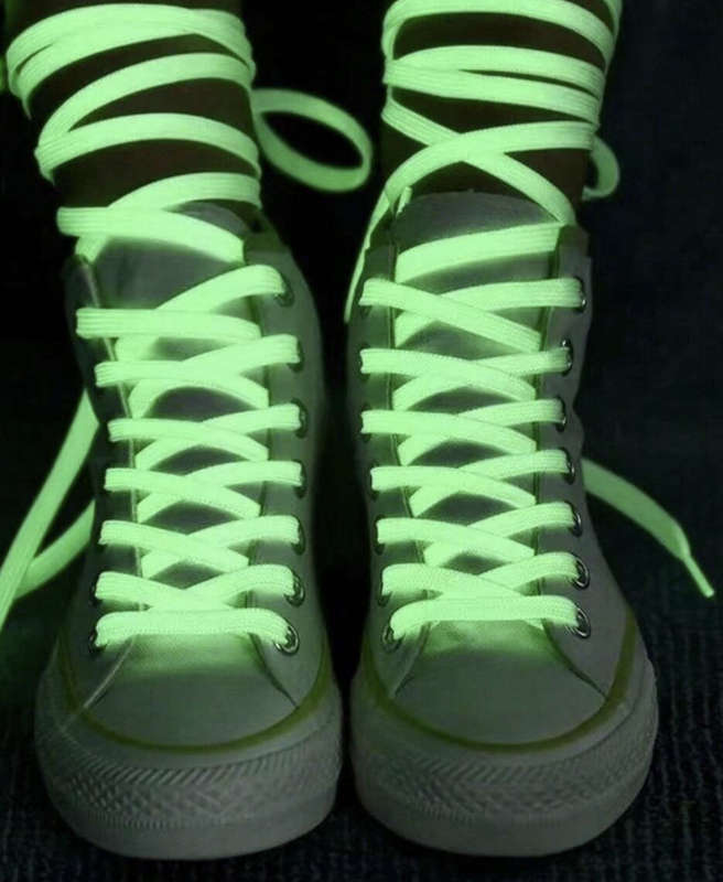 Pink Glow-in-the-Dark Shoe Laces