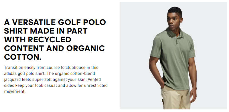 Adidas Adicross Natural Green Polo Shirt