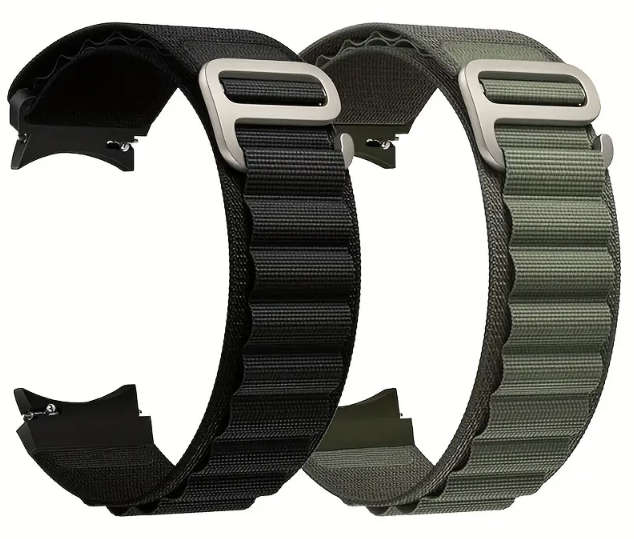 Sports Nylon Orange Strap for Samsung Watch 4/5/6 40mm - 47mm