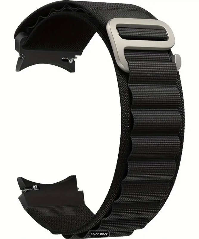 Sports Nylon Orange Strap for Samsung Watch 4/5/6 40mm - 47mm
