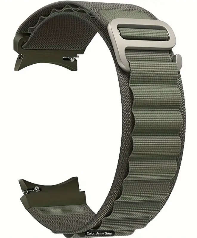 Sports Nylon Orange Strap for Samsung Watch 4/5/6 40mm - 47mm