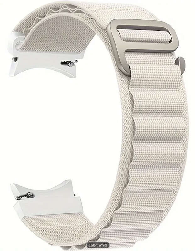 Sports Nylon Orange Strap for Samsung Watch 4/5/6 40mm - 47mm