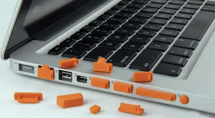 16pcs Universal Anti-Dust Plugs for Laptops / Notebooks (BLACK)