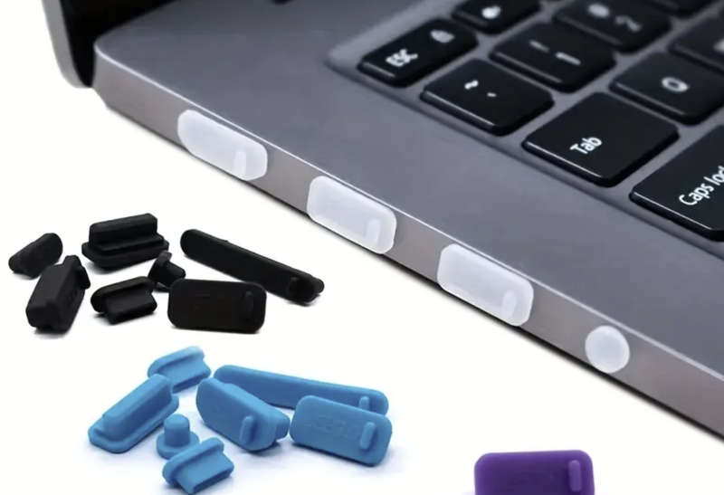 16pcs Universal Anti-Dust Plugs for Laptops / Notebooks (BLACK)