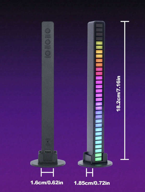 Music Sync / Sound Sensing Smart Light - Black
