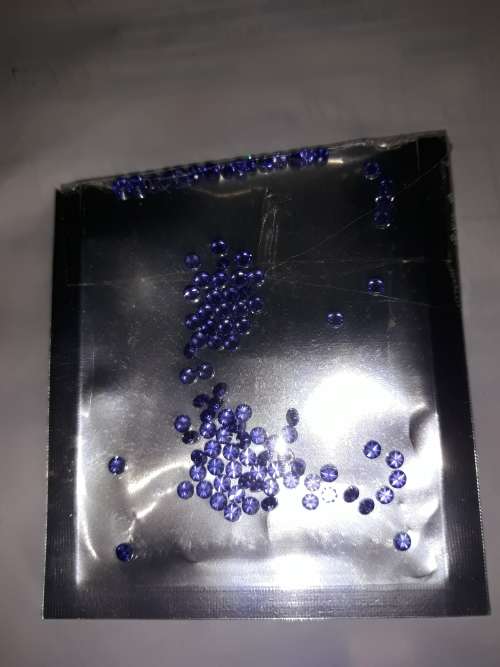 lot of 40 Jiangyuan gems tanzanite round cut stones 4.5mm×3mm