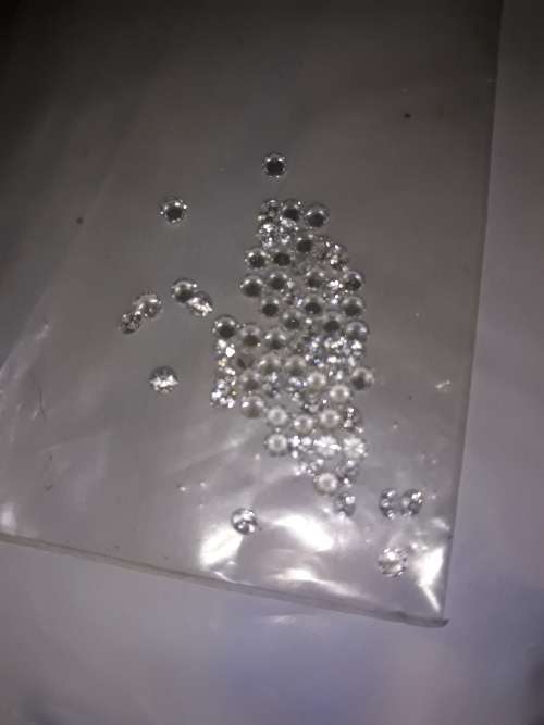 cz diamond lot of 40 3mm ×2mm