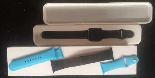 Apple Watch 42mm Sport Grey Series 1 with additional Straps