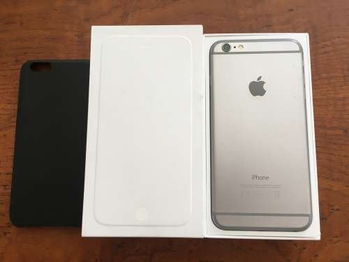 iPhone 6 PLUS - 64GB - Space Grey with box and Apple cover