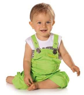 Baby Green Overalls