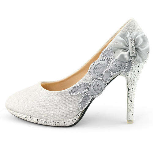 Glitter Rhinestone Flower Crystal Wedding shoes