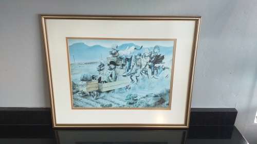 `VERY RARE` HONIBALL (T.O.) ADOONS-HULLE SIGNED PRINT Teksie