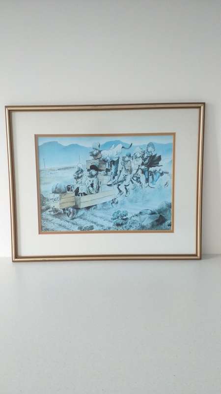 `VERY RARE` HONIBALL (T.O.) ADOONS-HULLE SIGNED PRINT Teksie
