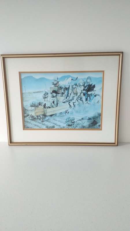 `VERY RARE` HONIBALL (T.O.) ADOONS-HULLE SIGNED PRINT Teksie