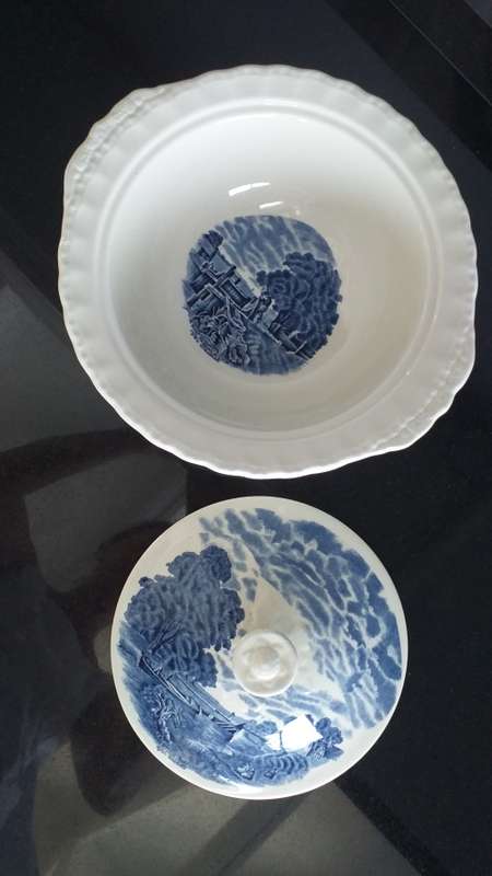 `SO RARE!!! GRINDLEY ENGLAND SCENES AFTER CONSTABLE VEGETABLE TUREEN LIDDED BOWL