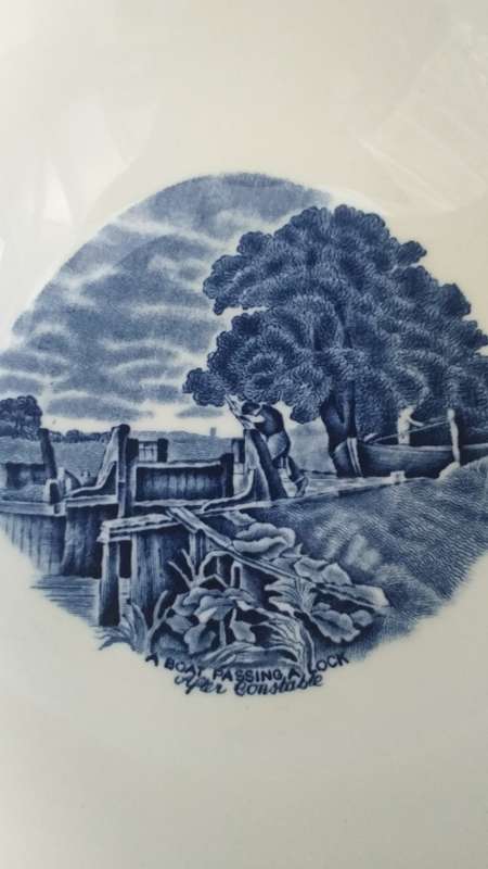 `SO RARE!!! GRINDLEY ENGLAND SCENES AFTER CONSTABLE VEGETABLE TUREEN LIDDED BOWL
