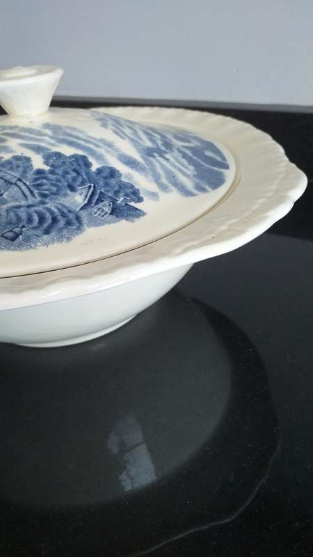 `SO RARE!!! GRINDLEY ENGLAND SCENES AFTER CONSTABLE VEGETABLE TUREEN LIDDED BOWL