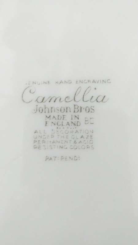 STUNNING!!!!! RARE VINTAGE LARGE JOHNSON BROTHERS `CAMELLIA GREEN` PLATTER 36CM