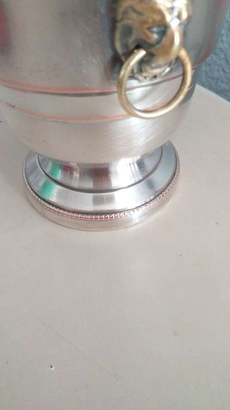 Magnificent!!! VINERS OF SHEFFIELD MINIATURE WINE COOLER CORPORATE MARK `ALPHA`