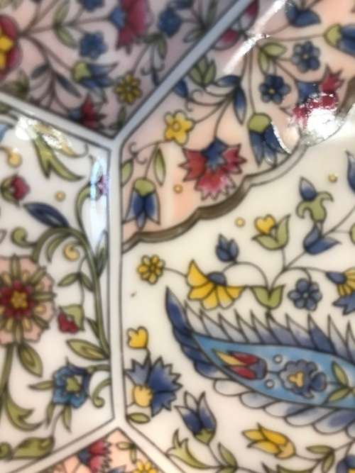 `VINTAGE` BWA (MADE IN JAPAN) OCTAGONAL IMARI PORCELAIN COLLECTORS PLATE!!! STUNNING!!