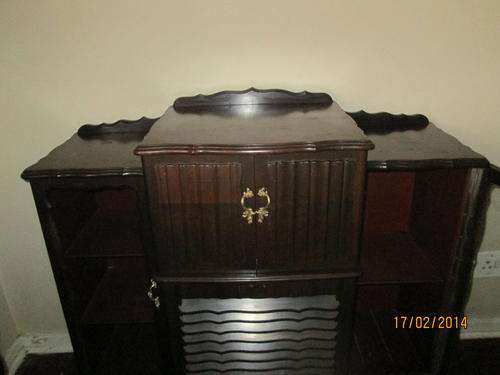 Ball and Claw Imbuia Cabinet With Pilot Radio