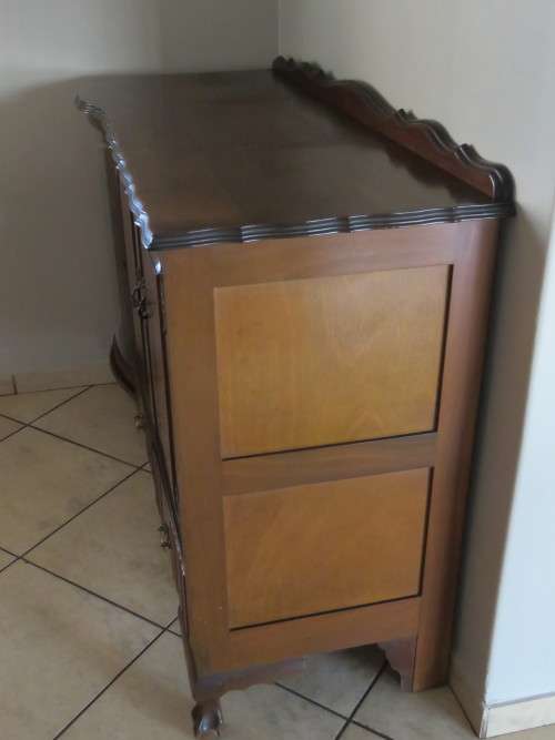 Vintage Imbuia Ball and Claw Cupboard/Display Cabinet