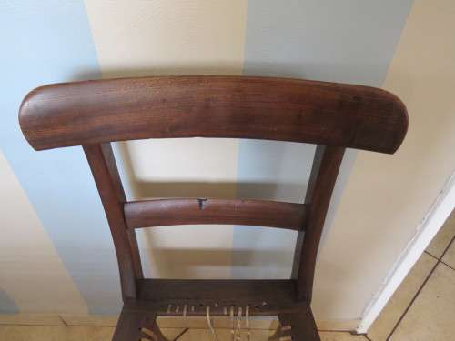 Rare Antique Stinkwood Riempie Chair Dated 1870