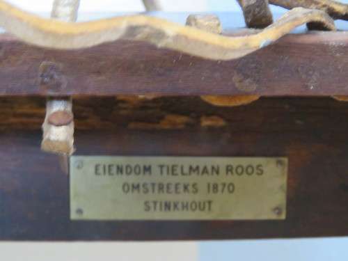 Rare Antique Stinkwood Riempie Chair Dated 1870
