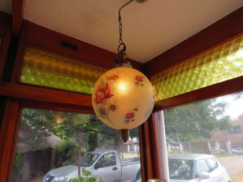 Stunning large Glass Ball Lampshade from the 50s