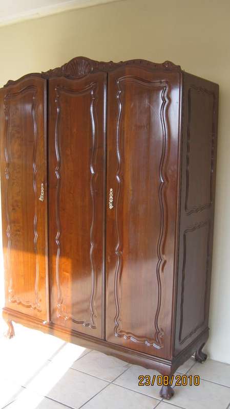 Imbuia Ball and Claw Ladies Wardrobe