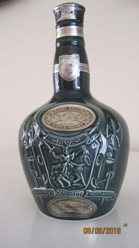 Chivas Regal Royal Salute Porcelain Bottle
