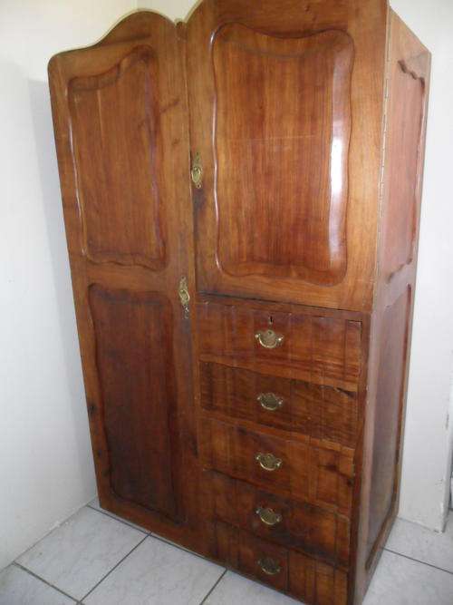 Circa 1950s Teak Wardrobe With Drawers