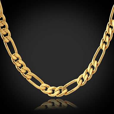 18K Gold Filled Figaro Chain For Men 4Mm,22 Inches (55cm)
