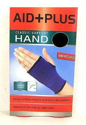 CLASSIC HAND SUPPORT *** AID+PLUS *** Helps relieve muscle and joint discomfort *** Sizes S, M & L