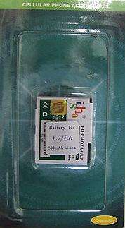 BATTERY for MOTOROLA L7/L6 Mobile Phone *** 500m A h Li-ion ***