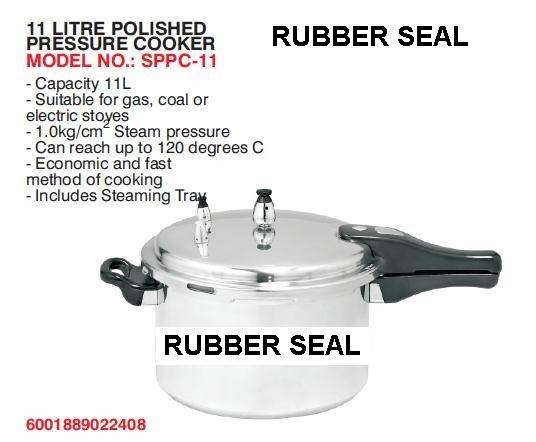Sunbeam *** 11 Litre Polished Pressure Cooker *** Rubber Seal