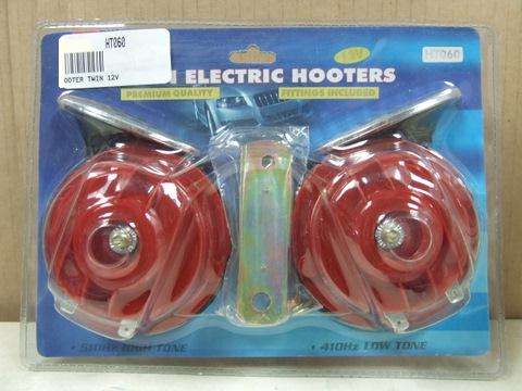 AUTO GEAR *** Electric Twin Hooter *** Fittings Included *** 510Hz High Tone *** 410 Hz Low Tone