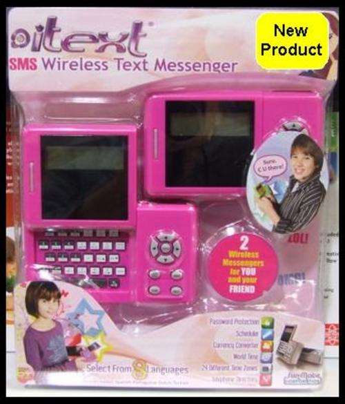 KIDS *** SMS Wireless Text Messenger *** Ages 6+ *** Select from 8 Languages *** 2 Units