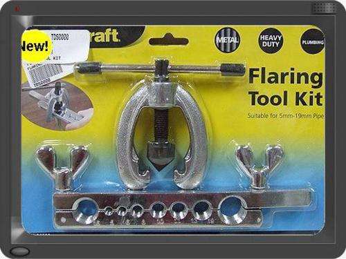 SUPERCRAFT *** Flaring Tool Kit *** Suitable for 5mm-19mm Pipe *** Heavy Duty Plumbing