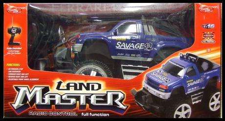RADIO CONTROL *** Land Master Car *** Full Function R/C *** Scale: 1:16 *** 40 MHz *** Blue