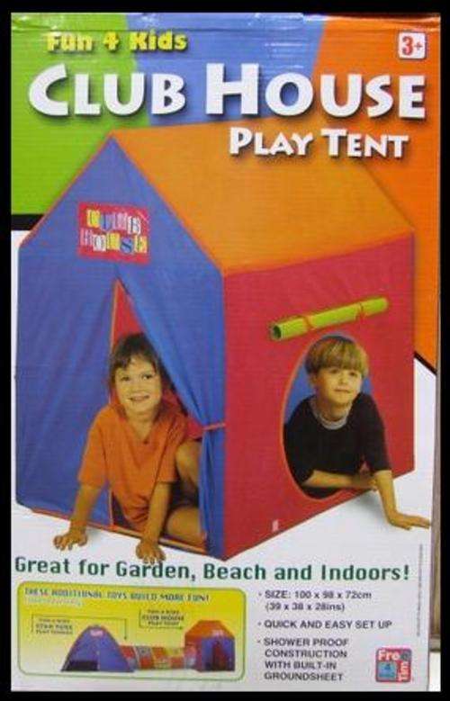 CLUB HOUSE PLAY TENT *** 100cm x 98cm x 72cm *** Ages 3+ *** Fun for Kids *** Indoor / Outdoor
