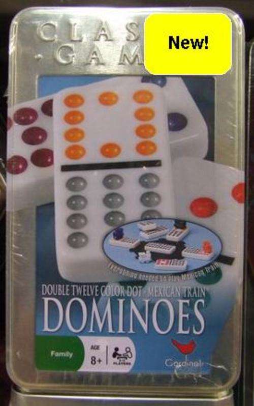 CLASSIC GAMES *** Dominoes *** Double Twelve Colour Dot *** 2-10 Players *** Ages 8+