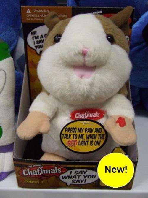 CHATIMALS *** Press my Paw and Talk to Me when the Red Light is on *** I say what you say