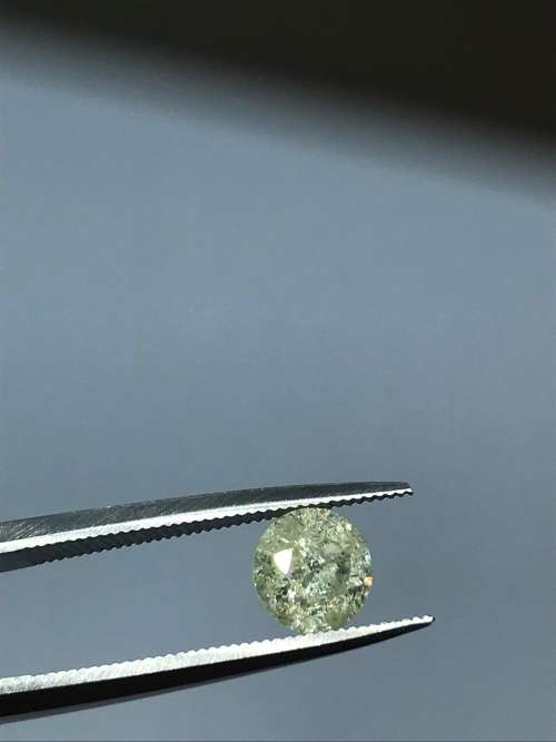 EGL Certified 0.94CT Color P Round Diamond