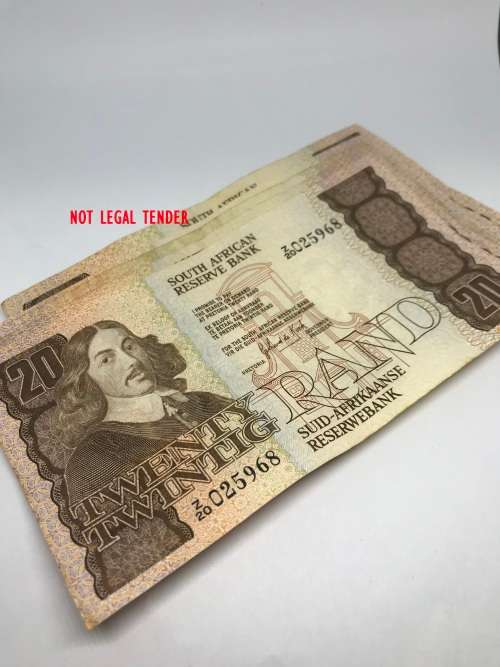 Vintage South African TWENTY RAND Bank Notes