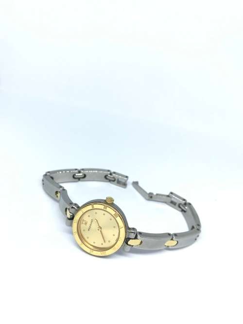 18ct Gold/Steel Emile Pequignet Moorea Ladies Watch